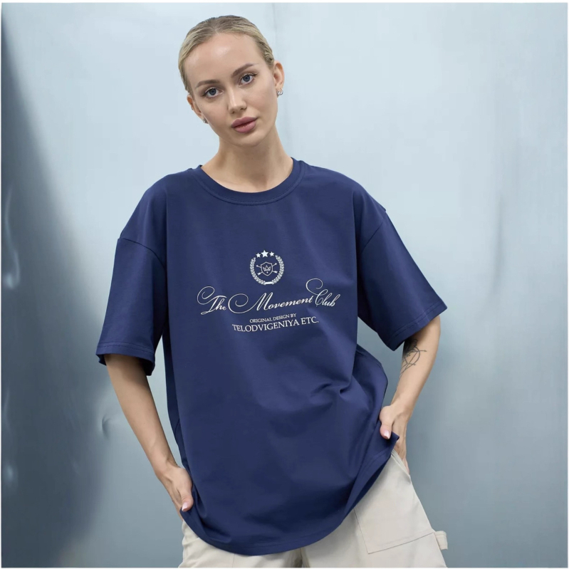 Тениска – 3D абстрактен принт; памук 95%+; къс ръкав; кръгло деколте (3D абстрактен принт; памук 95%+; къс ръкав; кръгло деколте)