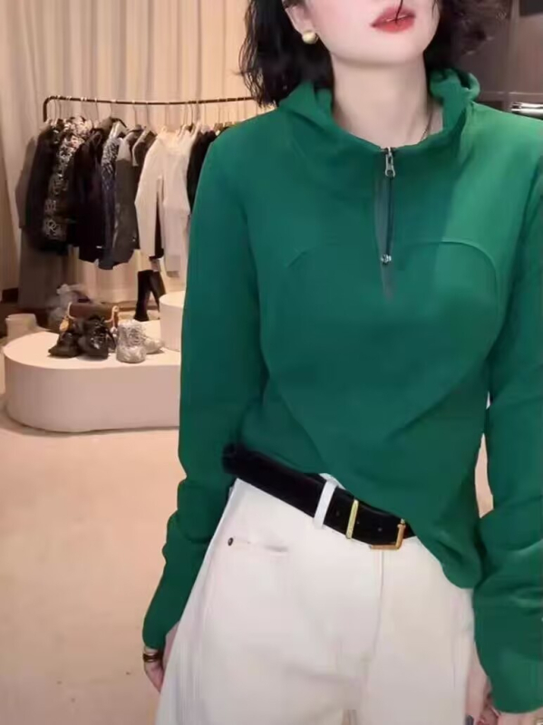 Hanorac damă din bumbac cu glugă, croială lejeră, mâneci lungi, material subțire, primăvara 2025