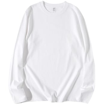 Ženski pamuk T-shirt s dugim rukavom, 95% pamuk, okrugli izrez, regularni kroj, srednja duljina.