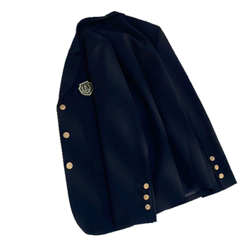 Γυναικείο σακάκι κοστουμιού - κορεατο-ιαπωνικό casual στυλ, πολυεστέρας, γιακάς σακακιού, μακριά μανίκια, κουμπιά σε μία σειρά