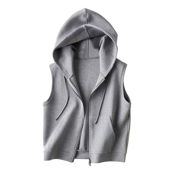Pamukasta vest s kapuljom, japansko-korejski casual stil, standardna duljina, zatvarač, punilo od pamuka