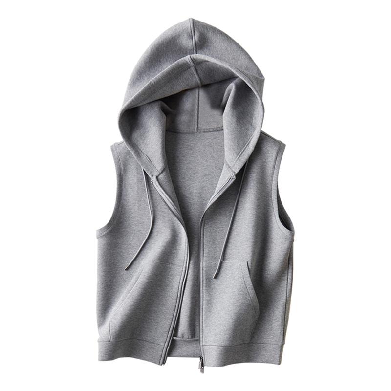 Pamukasta vest s kapuljom, japansko-korejski casual stil, standardna duljina, zatvarač, punilo od pamuka