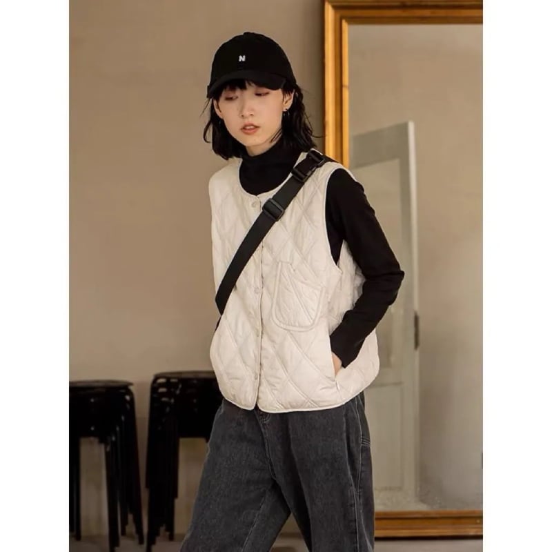 Ženska vesta – Elegantan stil, Polo ovratnik, Regularna duljina (Materijal: Chenille; Sadržaj Spandexa: 50–70%; Sezona: proljeće 2025)