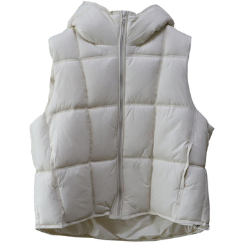 Dámska kapucňová vesta so zipsom, pravidelná dĺžka, voľný strih, polyesterová tkanina s výplňou polyester-bavlna