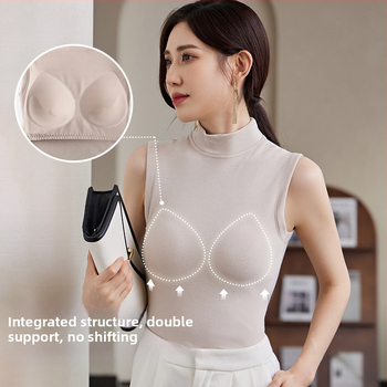 Kamisola s vysokým golierom, bez švov, jednovrstvový dizajn, materiál: regenerovaná celuloóza, značka Seko, pre jeseň a zimu, stredná hrúbka 141–160 g/m2