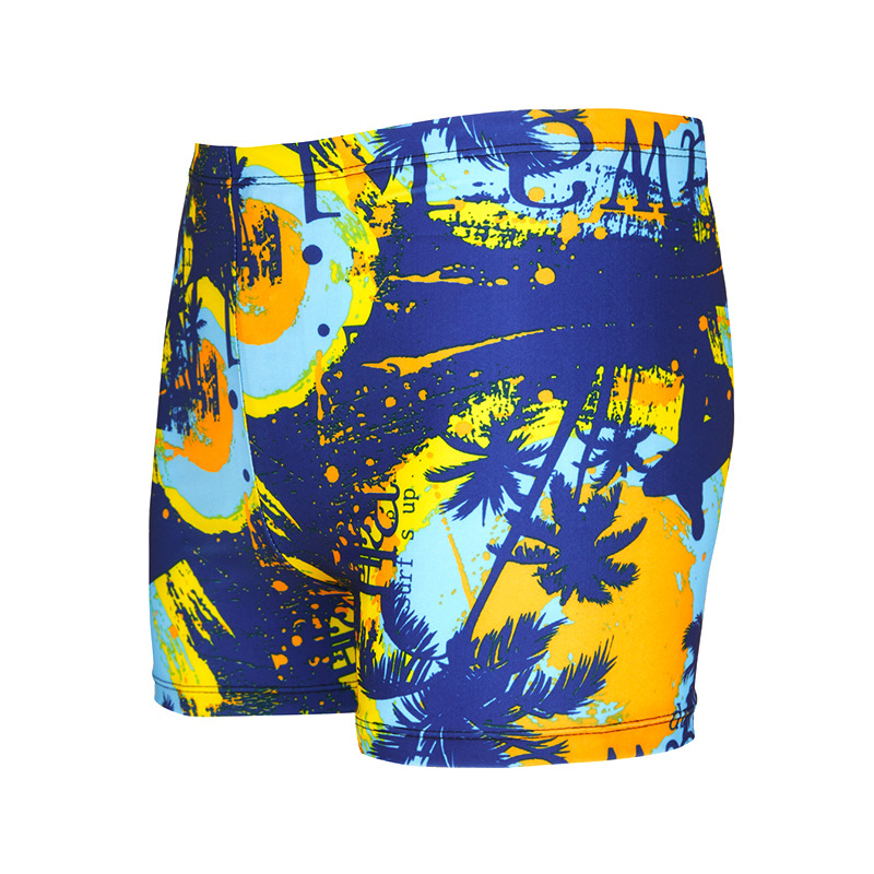 Pánske rýchloschnúce plavky s potlačou, polyester s 84% nylonom, 190 g/m², podšívka 100% polyester, na plávanie a brodenie