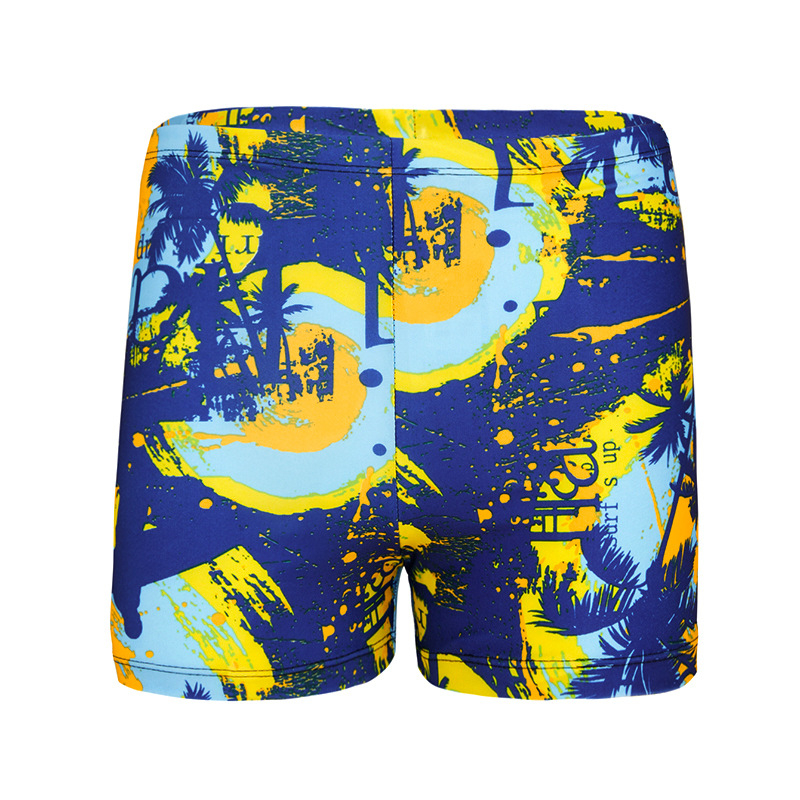 Pánske rýchloschnúce plavky s potlačou, polyester s 84% nylonom, 190 g/m², podšívka 100% polyester, na plávanie a brodenie