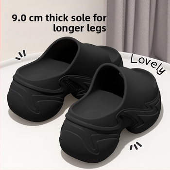Dámske EVA platfórmové papuče na zvýšenie výšky, protišmykové, 8–11 cm hrubá podrážka, vstrekované EVA, letná obuv
