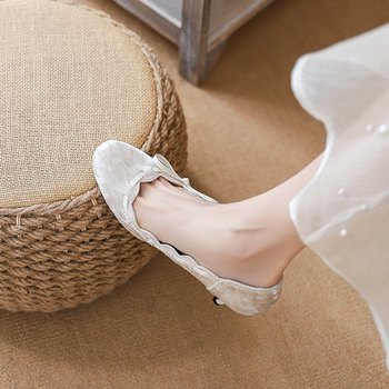 Pantofi de banchet pentru femei, vârf rotund, suprafață din super fiber, toc subțire 6-8 cm, talpă din cauciuc