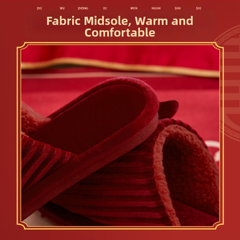 Unisex domáce papuče na zimu, Toe-loop dizajn, velúrový vrchnok, PVC podrážka, zvyšovanie výšky, teplé, protišmykové, uzavretá špička