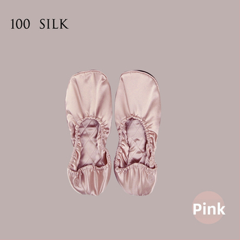 Dámske hodvábne papuče s mäkkou podrážkou, 100% hodváb, priedušné vnútorné topánky do domu