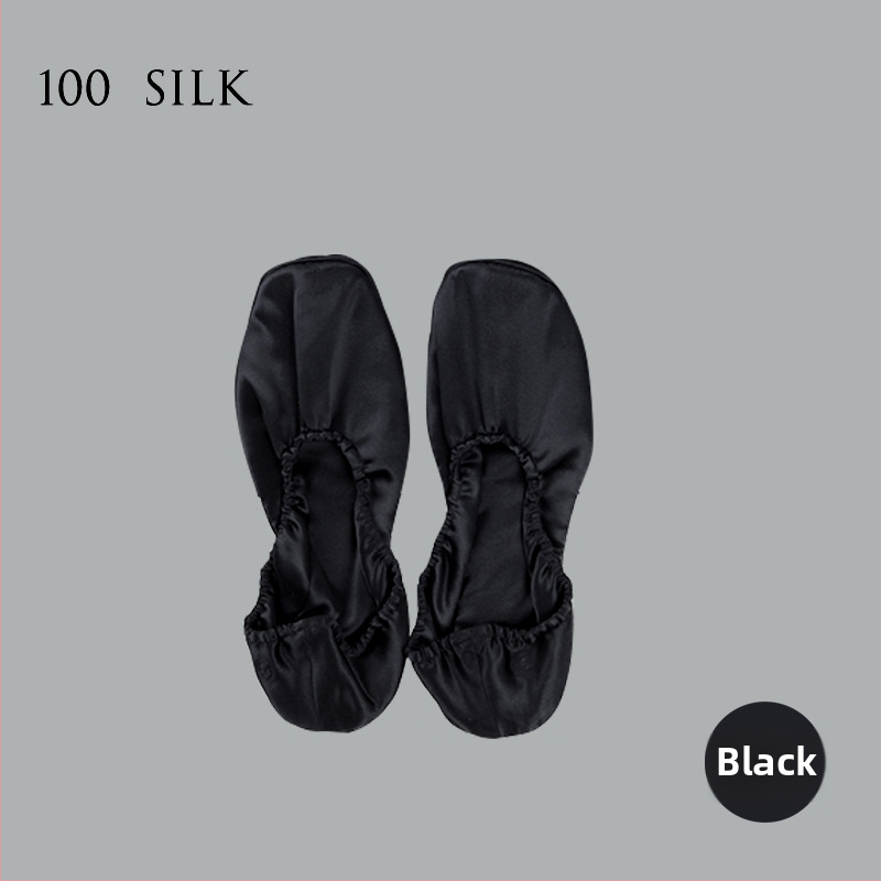 Dámske hodvábne papuče s mäkkou podrážkou, 100% hodváb, priedušné vnútorné topánky do domu