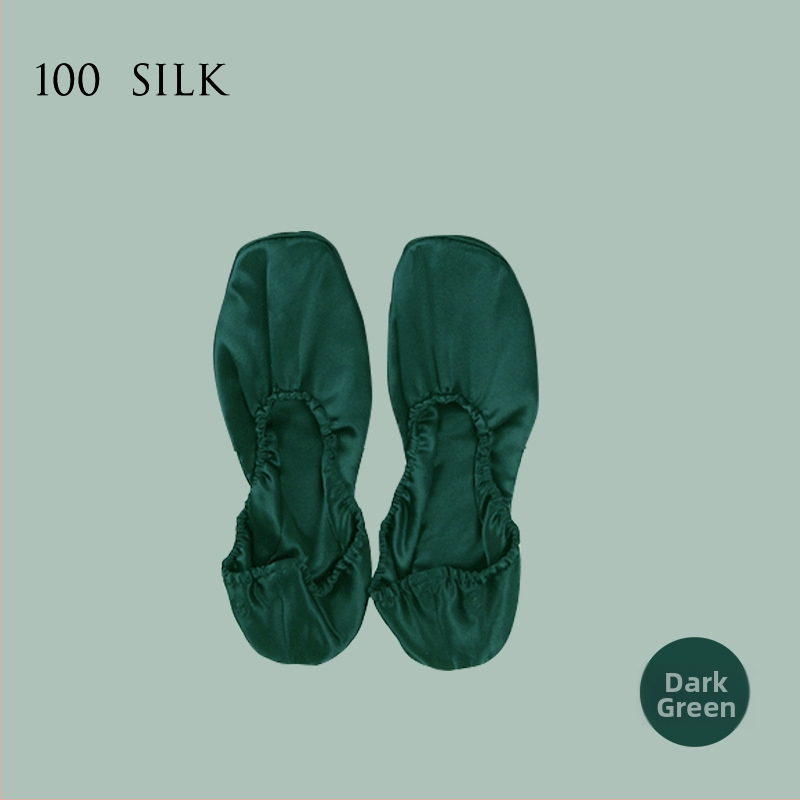 Dámske hodvábne papuče s mäkkou podrážkou, 100% hodváb, priedušné vnútorné topánky do domu