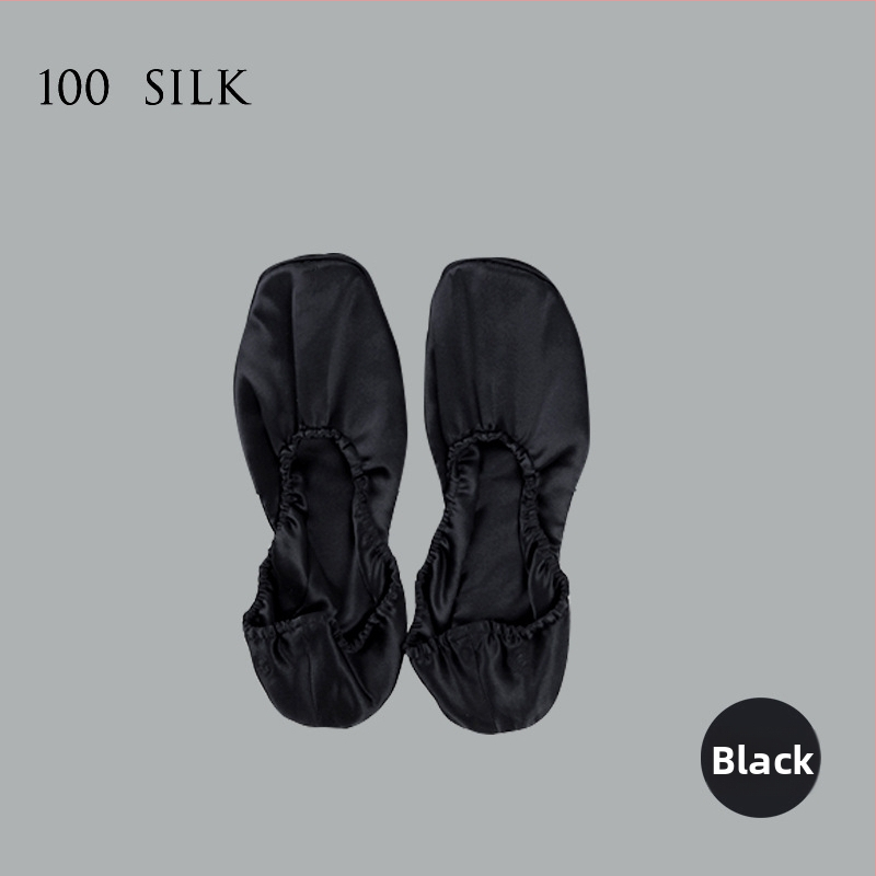 Dámske hodvábne papuče s mäkkou podrážkou, 100% hodváb, priedušné vnútorné topánky do domu