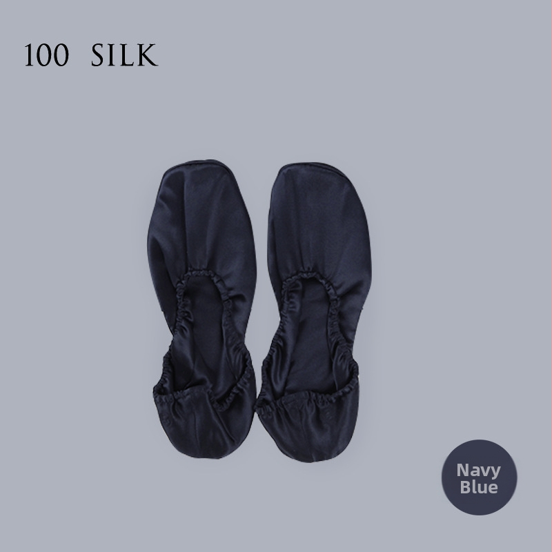 Dámske hodvábne papuče s mäkkou podrážkou, 100% hodváb, priedušné vnútorné topánky do domu