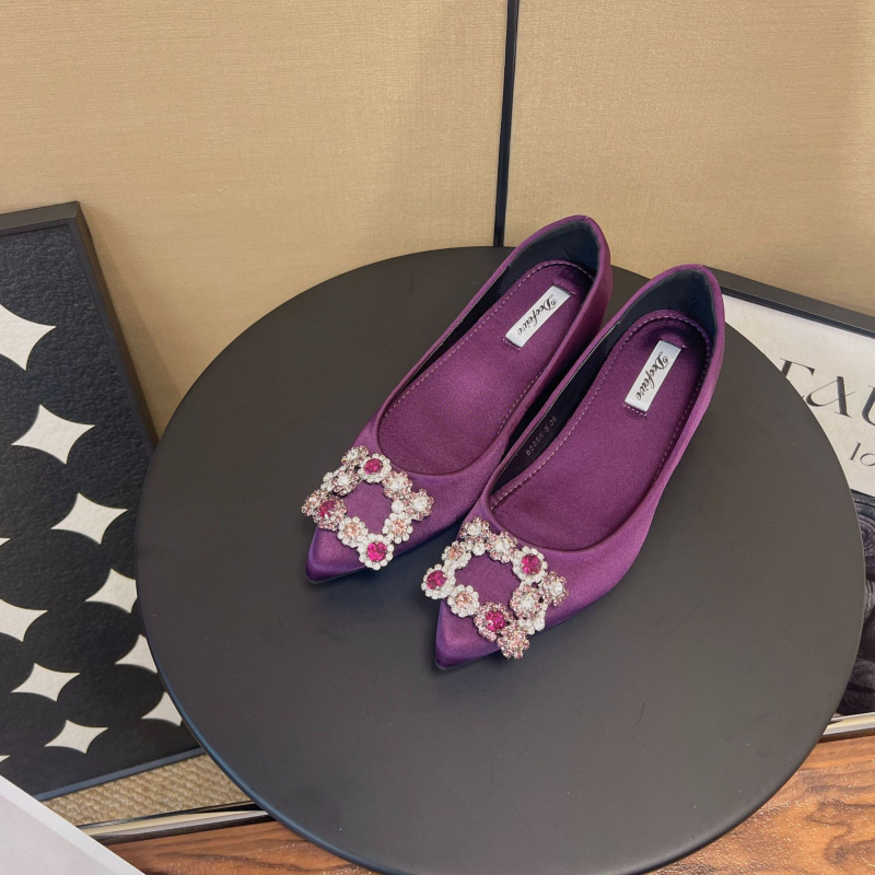 Dámske saténové topánky s ostrým nosom, 3–6 cm podpätok, gumová podrážka, Ultrafilm vložka