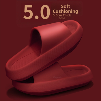 Unisex papuče zvyšujúce výšku s EVA hrubou podrážkou, dizajn s pásom medzi prstami, letné svadobné obutie
