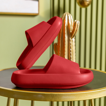 Unisex papuče zvyšujúce výšku s EVA hrubou podrážkou, dizajn s pásom medzi prstami, letné svadobné obutie