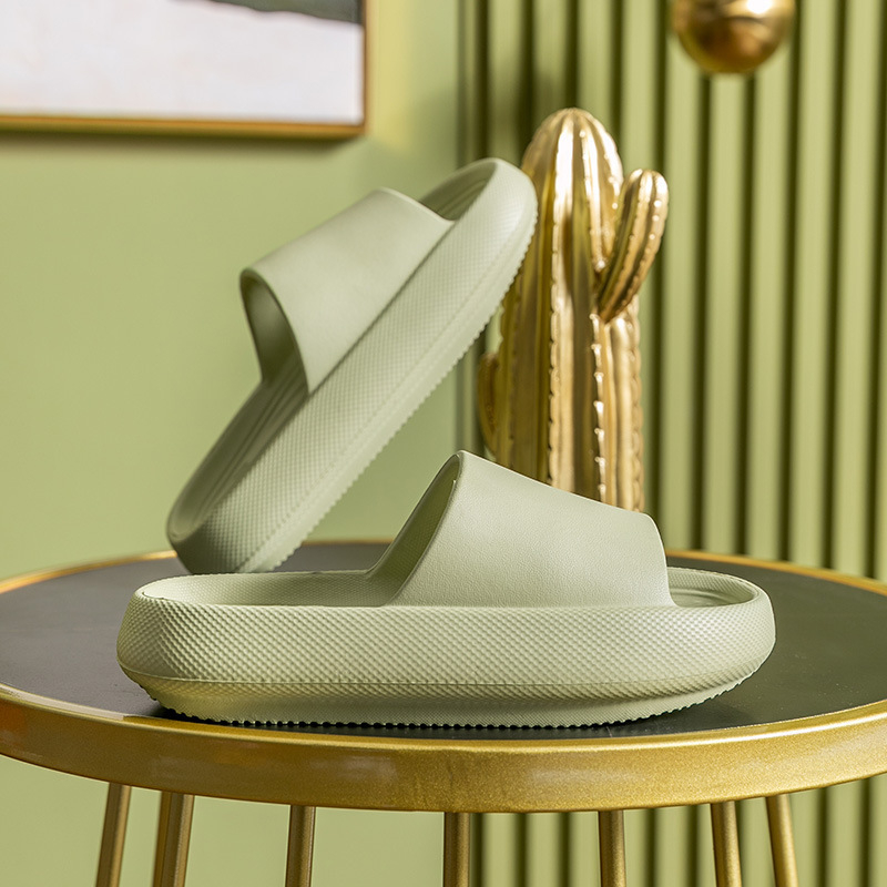 Unisex papuče zvyšujúce výšku s EVA hrubou podrážkou, dizajn s pásom medzi prstami, letné svadobné obutie