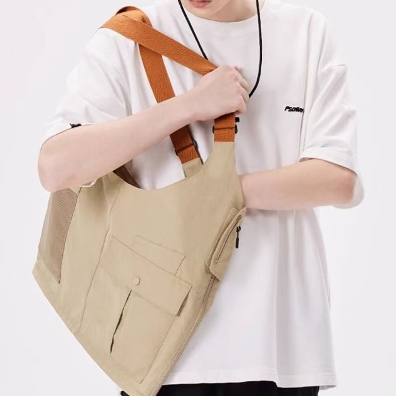 Vonkajšia ultraľahká vesta taška, unisex, cez rameno, športová taška z polyesteru