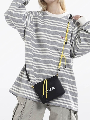 Športová sling taška - odolná voči opotrebeniu, unisex, bez podšívky, na vonkajšie športy (NORTH NANSEN)