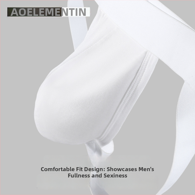 Vīriešu tangas apakšveļa no pārstrādātas šķiedras auduma, sporta adījums konstrukcija, zems viduklis, iekšējā viskozes oderējums 95–100%