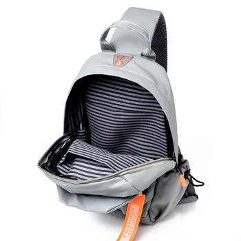 OMASKA Мъжка Chest Bag – уличен стил, Oxford плат, ултра-лек, едноцветна, полиестерна подплата