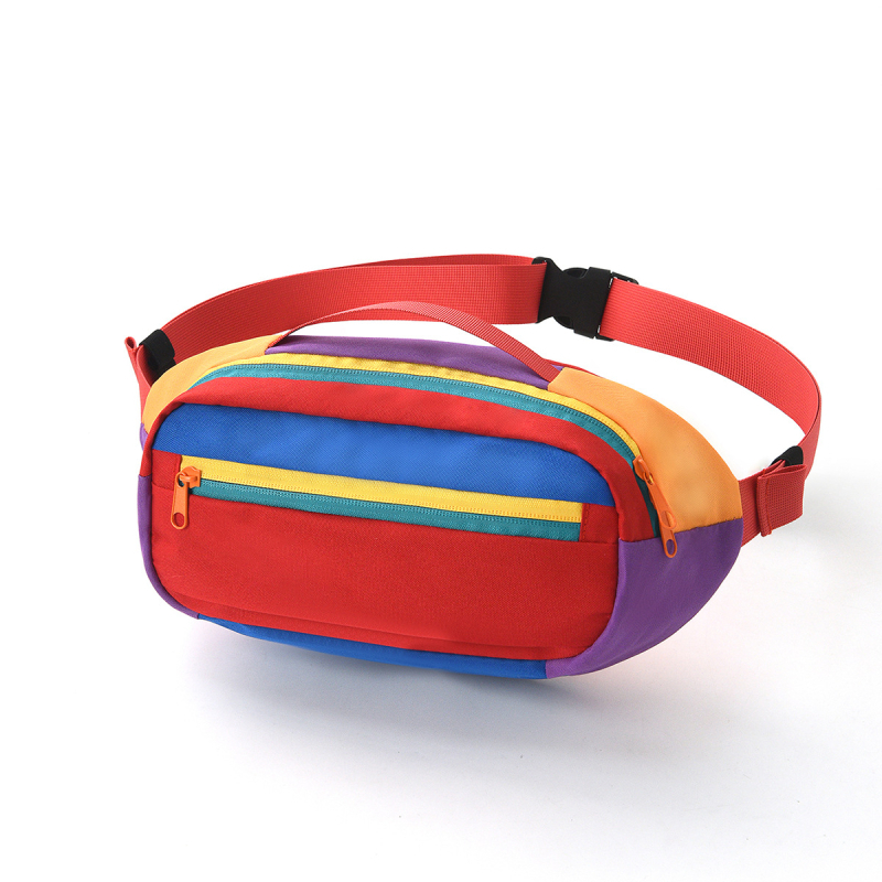 Bedrová taška / cez telo, street trend štýl, polyester, zips, vnútorné vrecká so zipsom a priehradky, vonkajšie patch vrecko