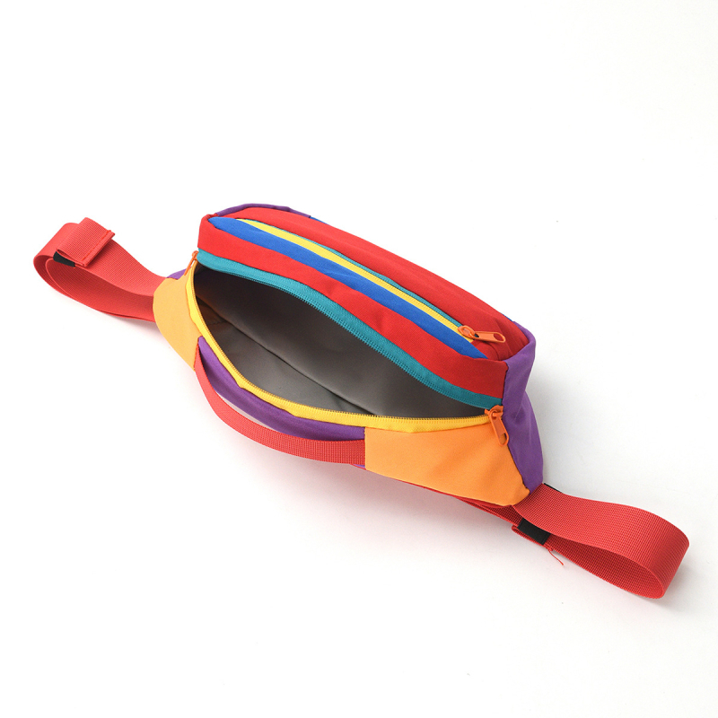 Bedrová taška / cez telo, street trend štýl, polyester, zips, vnútorné vrecká so zipsom a priehradky, vonkajšie patch vrecko