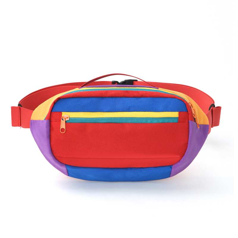 Bedrová taška / cez telo, street trend štýl, polyester, zips, vnútorné vrecká so zipsom a priehradky, vonkajšie patch vrecko