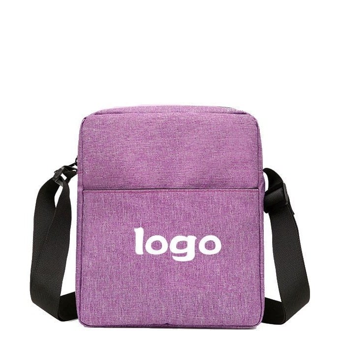 Női crossbody táska Oxford anyagból, cipzár, függőleges négyszögletes forma, telefonzseb