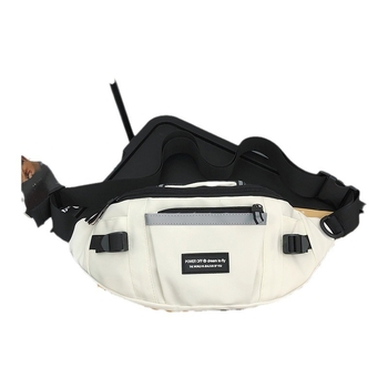 Vyrinė nailoninė krepšys per petį su užtrauktuko kišene, 37×16×13 cm, teleskopinė rankena