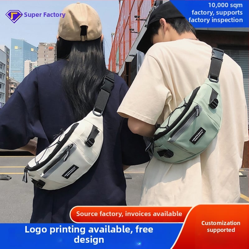 Vyrinė nailoninė krepšys per petį su užtrauktuko kišene, 37×16×13 cm, teleskopinė rankena