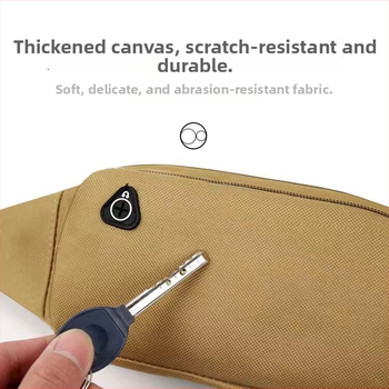 Športová pásová taška z plátna, unisex, jar 2024, na vonkajšie športy