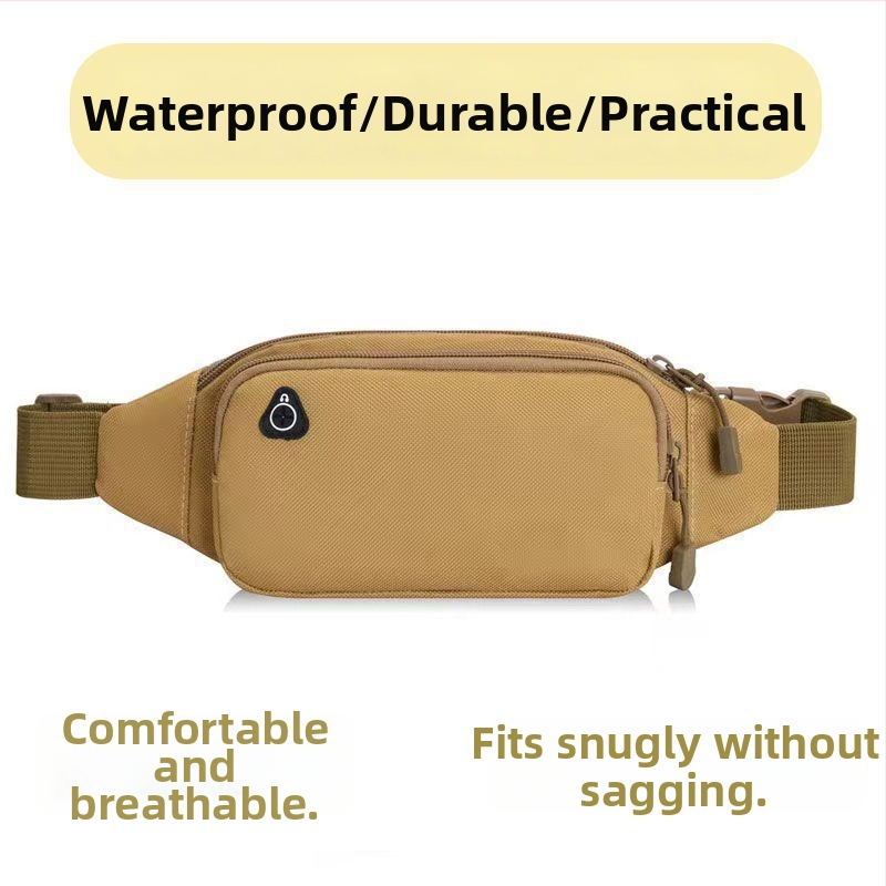 Športová pásová taška z plátna, unisex, jar 2024, na vonkajšie športy