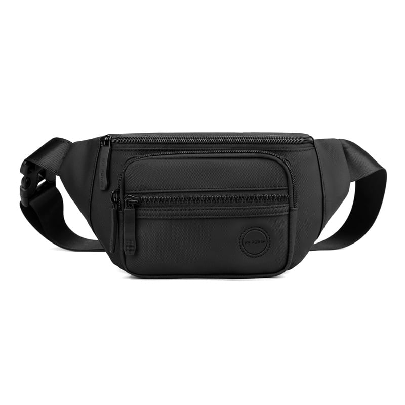 WEPOWER мъжка Chest Bag за ежедневни спортни и открити дейности, водоустойчива найлонова чанта за през рамо, едноцветен модел, подплата полиестер, лицензиран частен етикет WEPOWER/Wiphal, Зима 2023