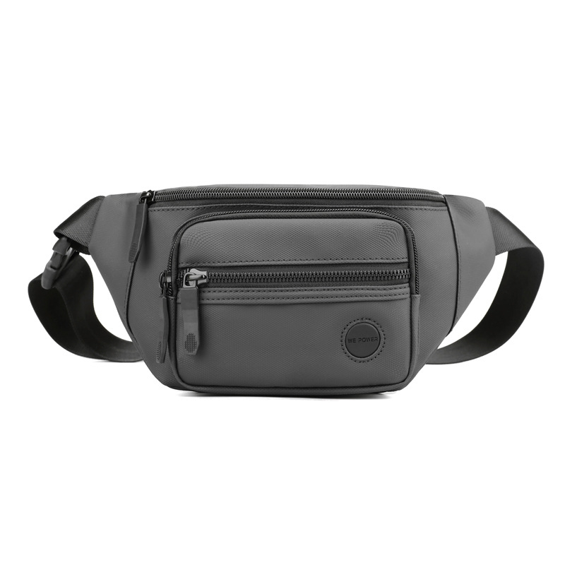WEPOWER мъжка Chest Bag за ежедневни спортни и открити дейности, водоустойчива найлонова чанта за през рамо, едноцветен модел, подплата полиестер, лицензиран частен етикет WEPOWER/Wiphal, Зима 2023
