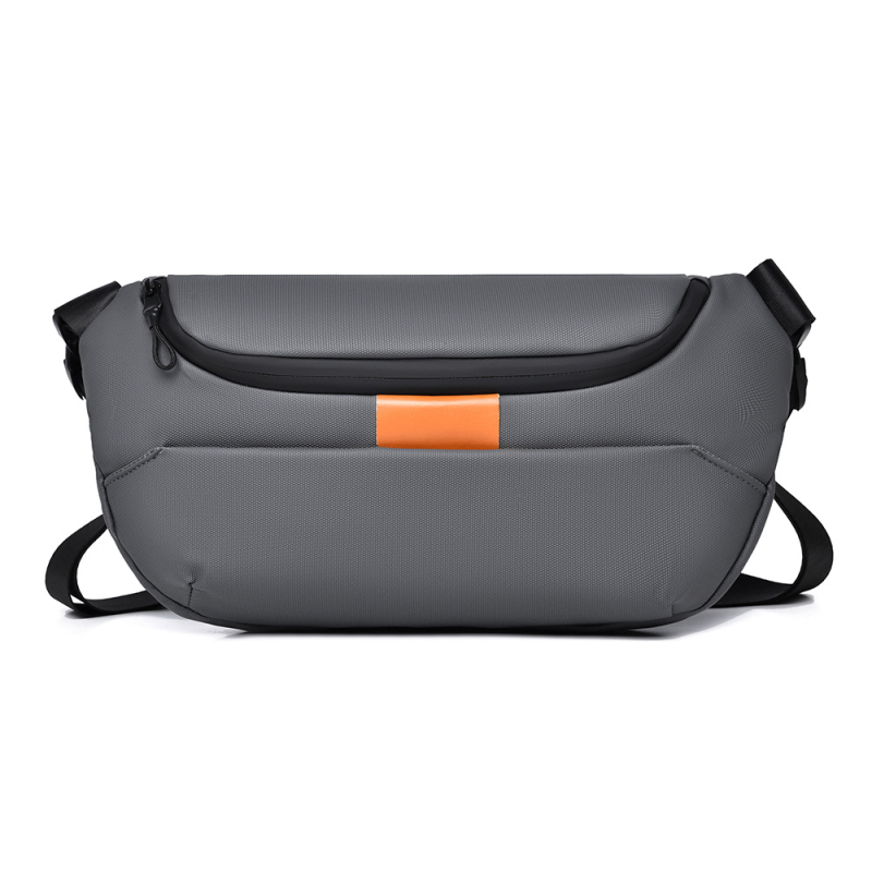 Pánska hrudná taška – obchodný cestovný štýl, syntetická koža, priedušná, vodotesná, Feisha