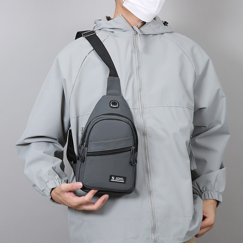 Pánska ramenná taška na cestovanie - nepremokavá, odolná voči opotrebeniu, rozširovateľná, 30×17×6 cm, pre 8-palcový notebook