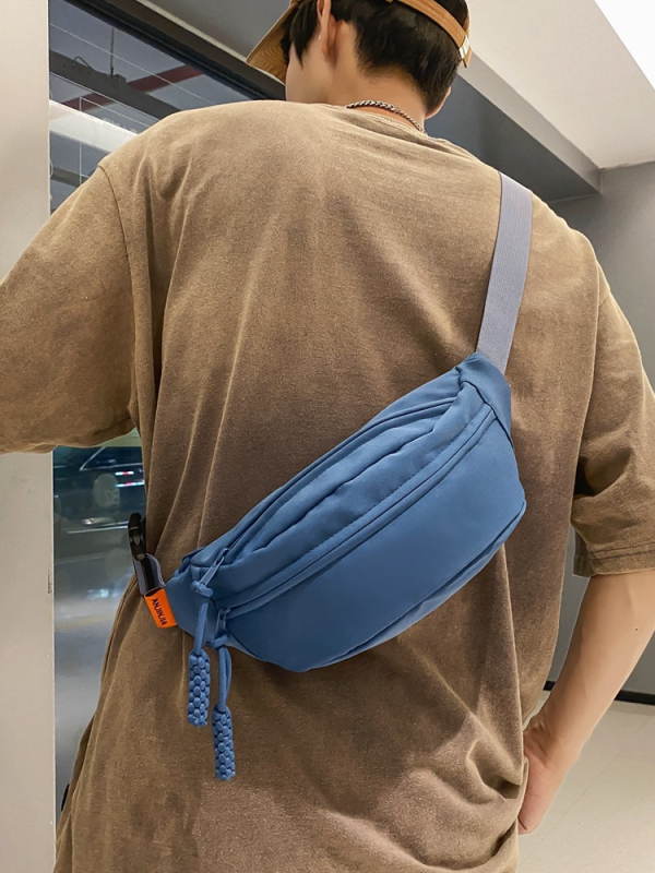 Krūtinės maišas, japonų stiliaus, nailonas, 2023 m. vasara, užtrauktukas su telefono kišene