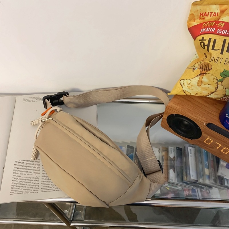 Krūtinės maišas, japonų stiliaus, nailonas, 2023 m. vasara, užtrauktukas su telefono kišene