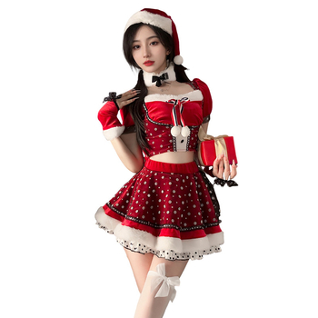 Ženský scénický kostým z kórejského velúru, polyester 90-95 %, model S54, zimná sezóna 2025