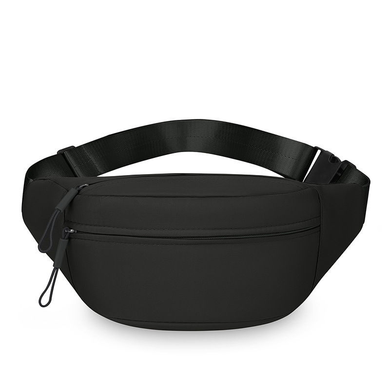 Juosmens rankinė urbanistiniam minimalistiniam stiliui, nailonas, užtrauktukas, vidinė kišenė telefono ir dokumentų, poliesterio pamušalas