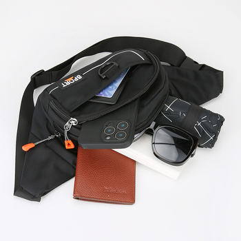 Pánska urban minimalistická nylonová taška na hrudník, nepremokavá, ultra ľahká, odolná voči opotrebeniu, rozširovateľná, model Y613-4