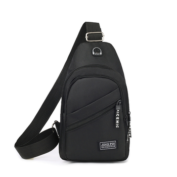 Pánska hrudná taška s ramenným popruhom, Oxford látka, Model T7003#, Znižovanie zaťaženia, Polyesterová podšívka