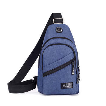 Pánska hrudná taška s ramenným popruhom, Oxford látka, Model T7003#, Znižovanie zaťaženia, Polyesterová podšívka