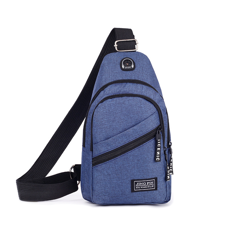 Pánska hrudná taška s ramenným popruhom, Oxford látka, Model T7003#, Znižovanie zaťaženia, Polyesterová podšívka