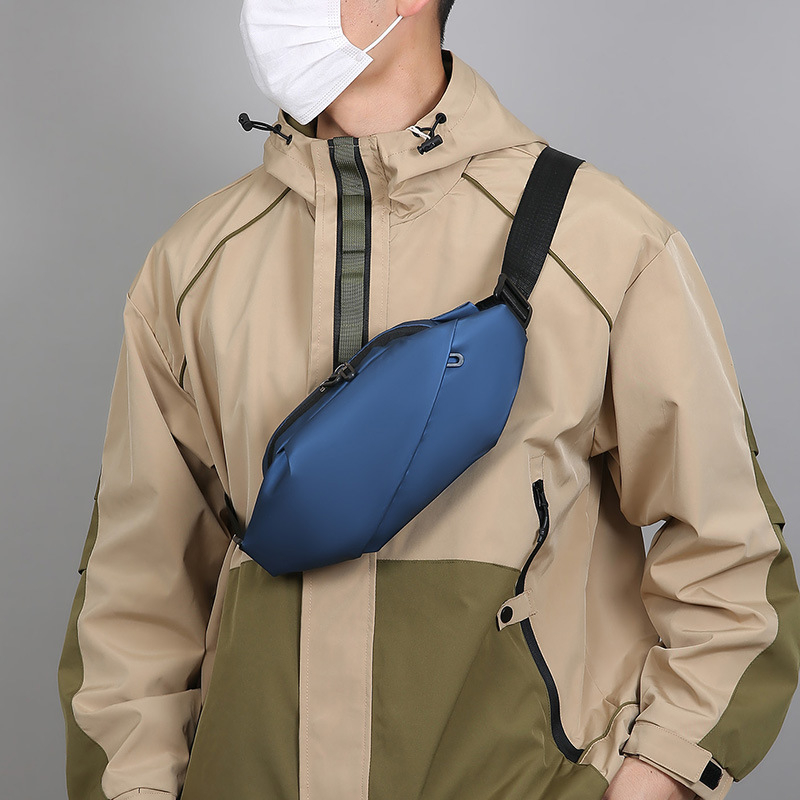 Meeste rinna- ja talje kott, linnaliku minimalistliku stiiliga PU, hingav ja kulumiskindel, polüestri vooder, igapäevaseks kasutamiseks