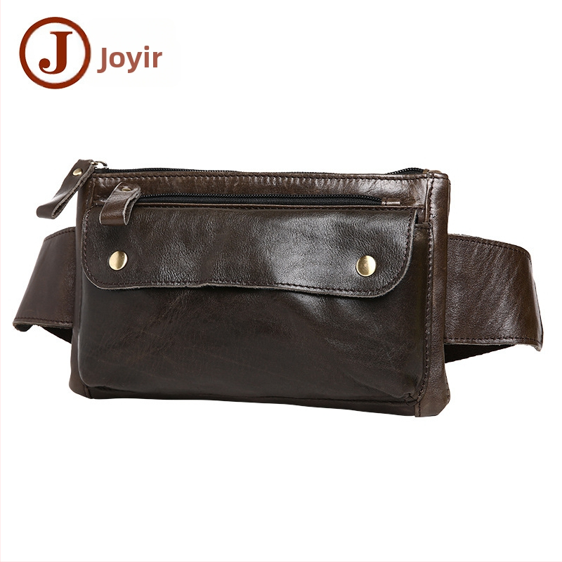 Vyrinė juosmens rankinė iš natūralios odos – Miesto paprastumas, Aukščiausio sluoksnio karvės odos, Krūvio sumažinimas, Pamušalas iš poliesterio ir medvilnės