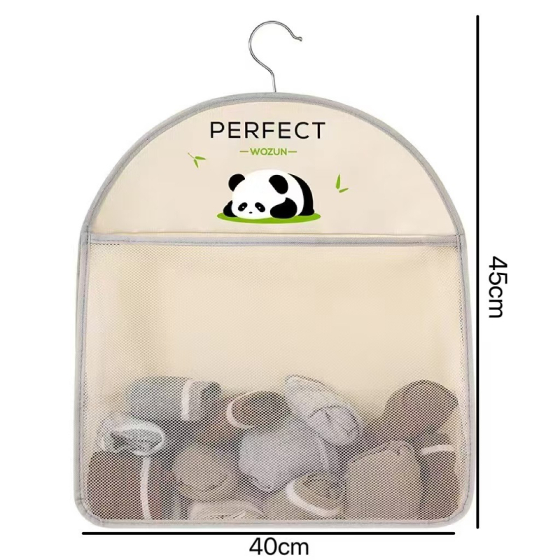 Kockovitá sieťová úložná taška – nástenný organizér na spodné prádlo, ponožky a kozmetiku